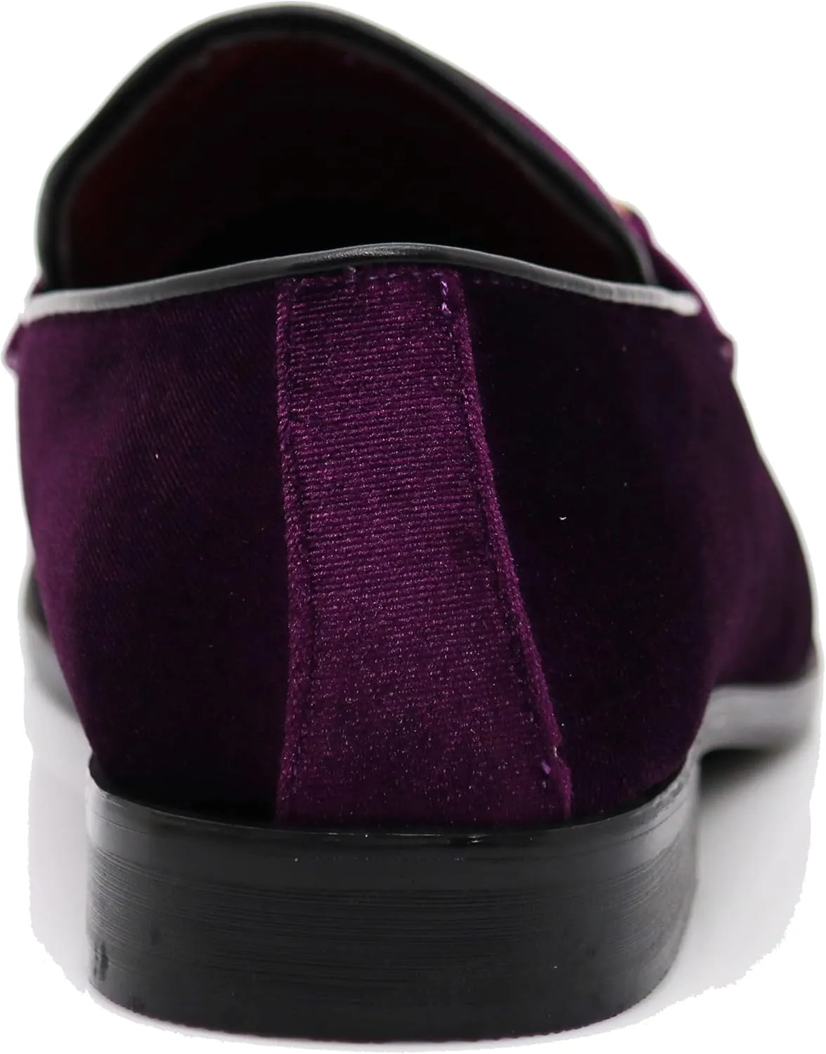Enzo Romeo Plum05 Men's Dress Loafers Elastic Slip on with Buckle Fashion Shoes