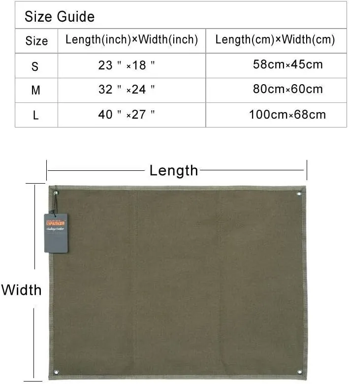 EXCELLENT ELITE SPANKER Tactical Patchs Display Board Foldable Military Patch Holder Panel (Ranger Green, L)
