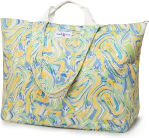 Extra Large Beach Bag for Women - Waterproof Sandproof Over-Size Carry On Beach Tote with 5 Pockets Gifts for Women