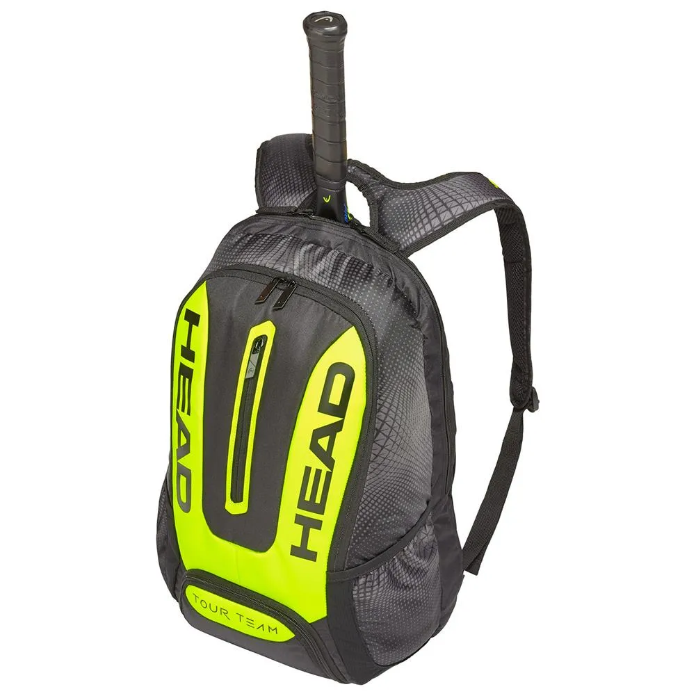 Extreme Backpack Black and Neon Yellow Tennis Bag