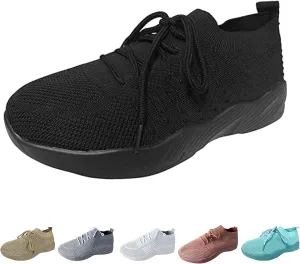 Fashion Sneakers for Women Comfortable Breathable Mesh Walking Shoes Summer Lightweight Low Heel Tennis Non Slip Gym Workout Athletic Sport Jogger Shoes