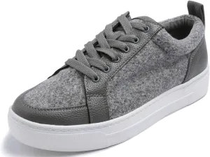 FEVERSOLE Women's Comfort Lightweight Sneaker Vegan Leather Platform Casual Walking Shoes