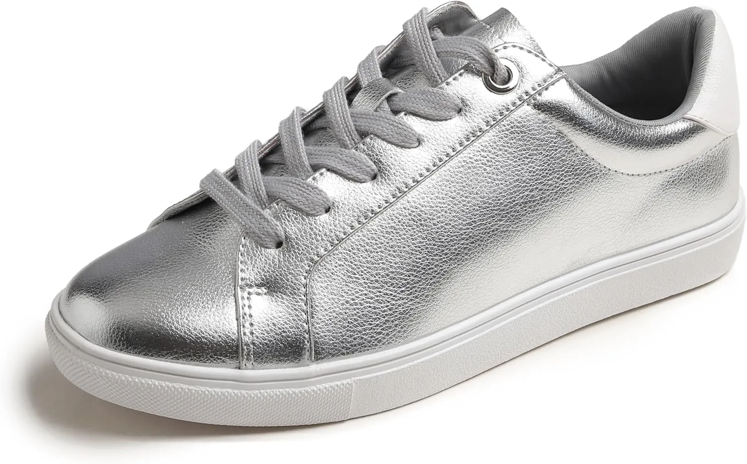 FEVERSOLE Women's Fashion Lightweight Spring Summer Vegan Leather Sneaker Casual Comfort Walking Shoes