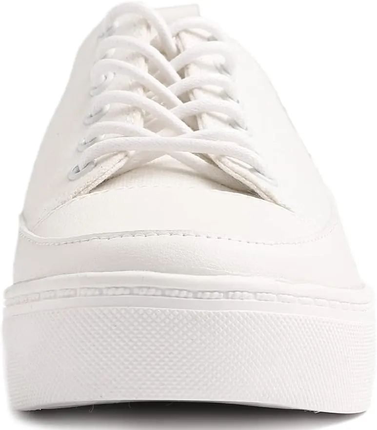 FEVERSOLE Women's Fashion Lightweight Spring Summer Vegan Leather Sneaker Casual Comfort Walking Shoes