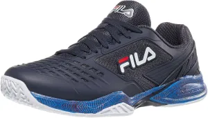 Fila Axilus 2 Energized Mens Tennis Shoe (Navy/White/Nectarine, US Footwear Size System, Adult, Men, Numeric, Medium, 8.5)