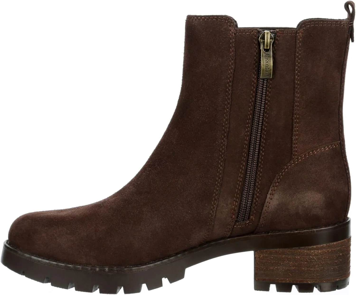 Finley - Women's Casual Slip-On Suede Lug Sole Chelsea Ankle Boots