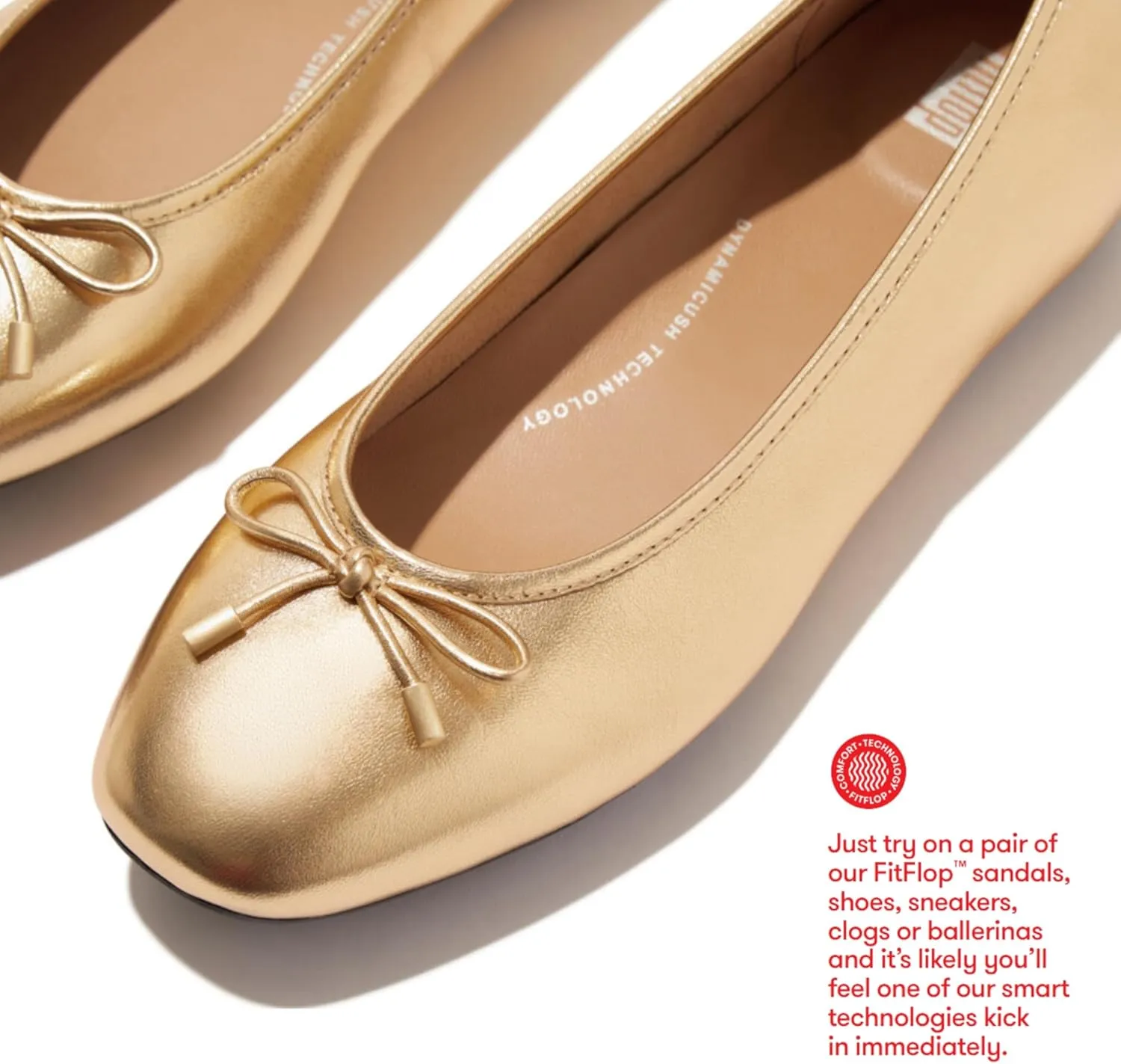 FitFlop Women's Delicato Bow Soft Leather Ballerinas Ballet Flat