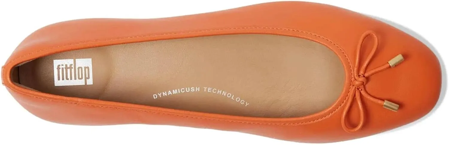 FitFlop Women's Delicato Bow Soft Leather Ballerinas Ballet Flat