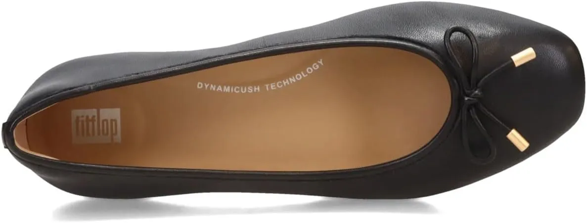 FitFlop Women's Delicato Bow Soft Leather Ballerinas Ballet Flat