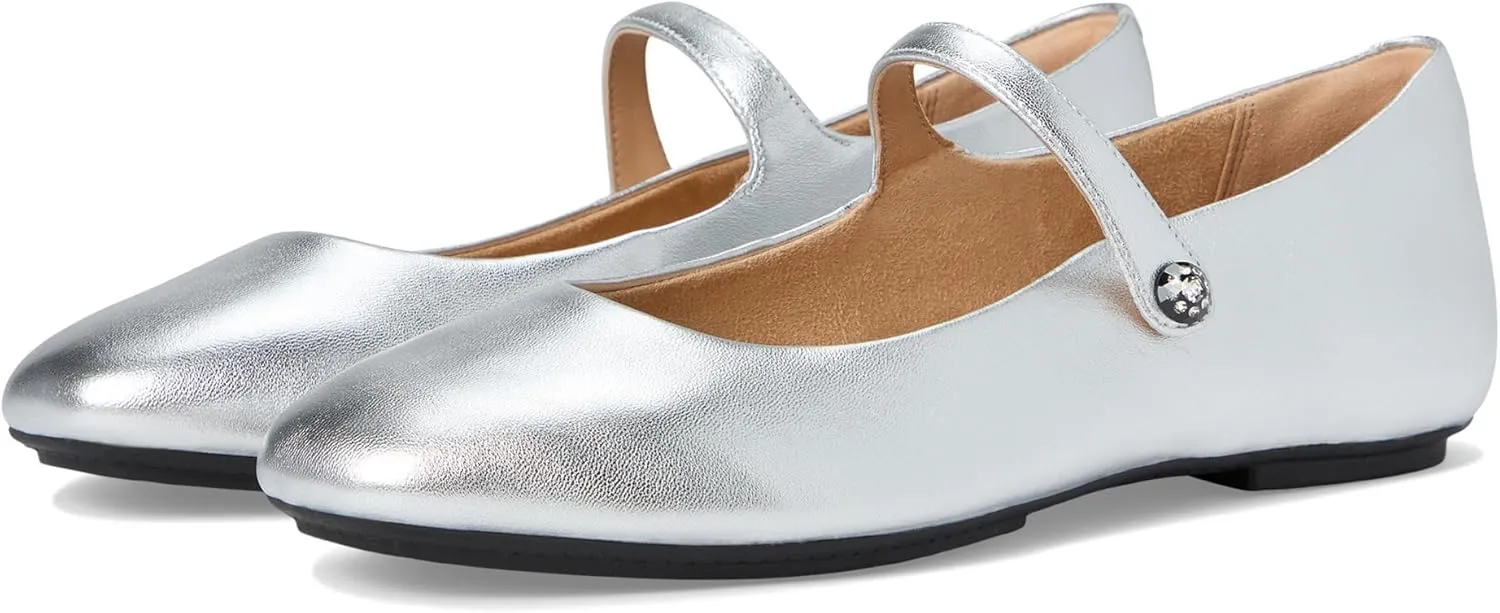 FitFlop Women's Delicato Crystal-Cluster Soft M/Leather Mary Janes Ballet Flat