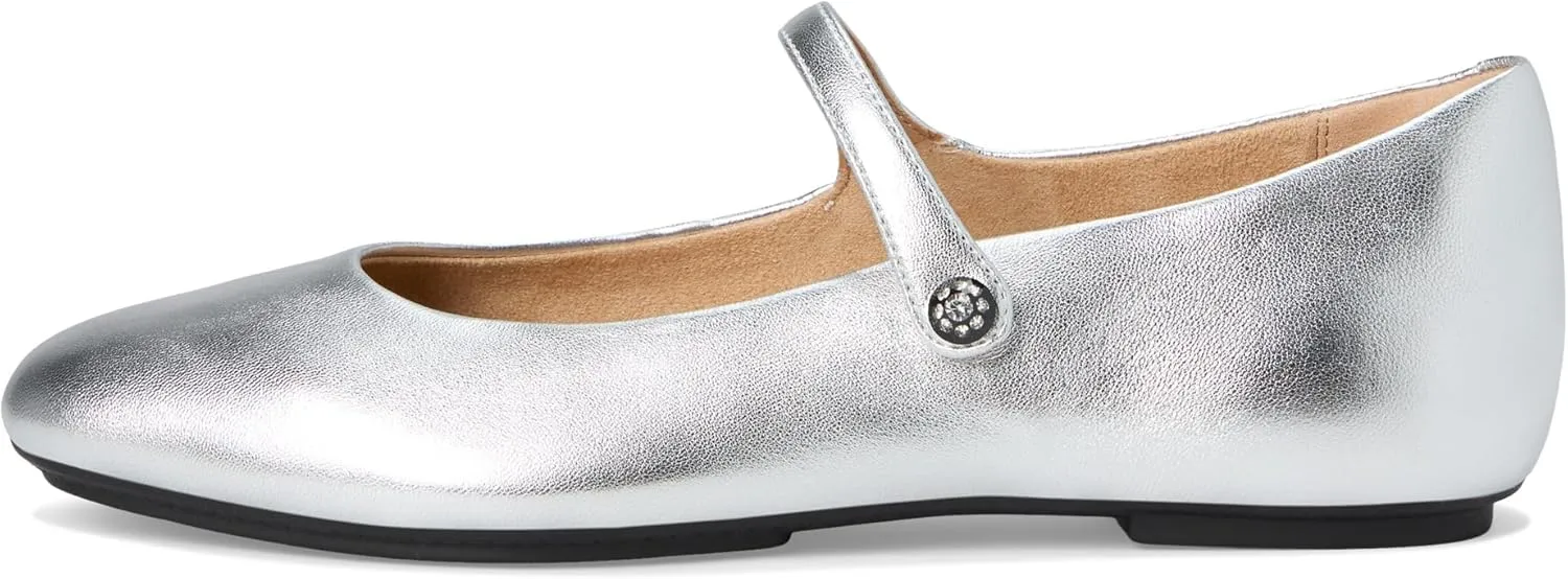 FitFlop Women's Delicato Crystal-Cluster Soft M/Leather Mary Janes Ballet Flat