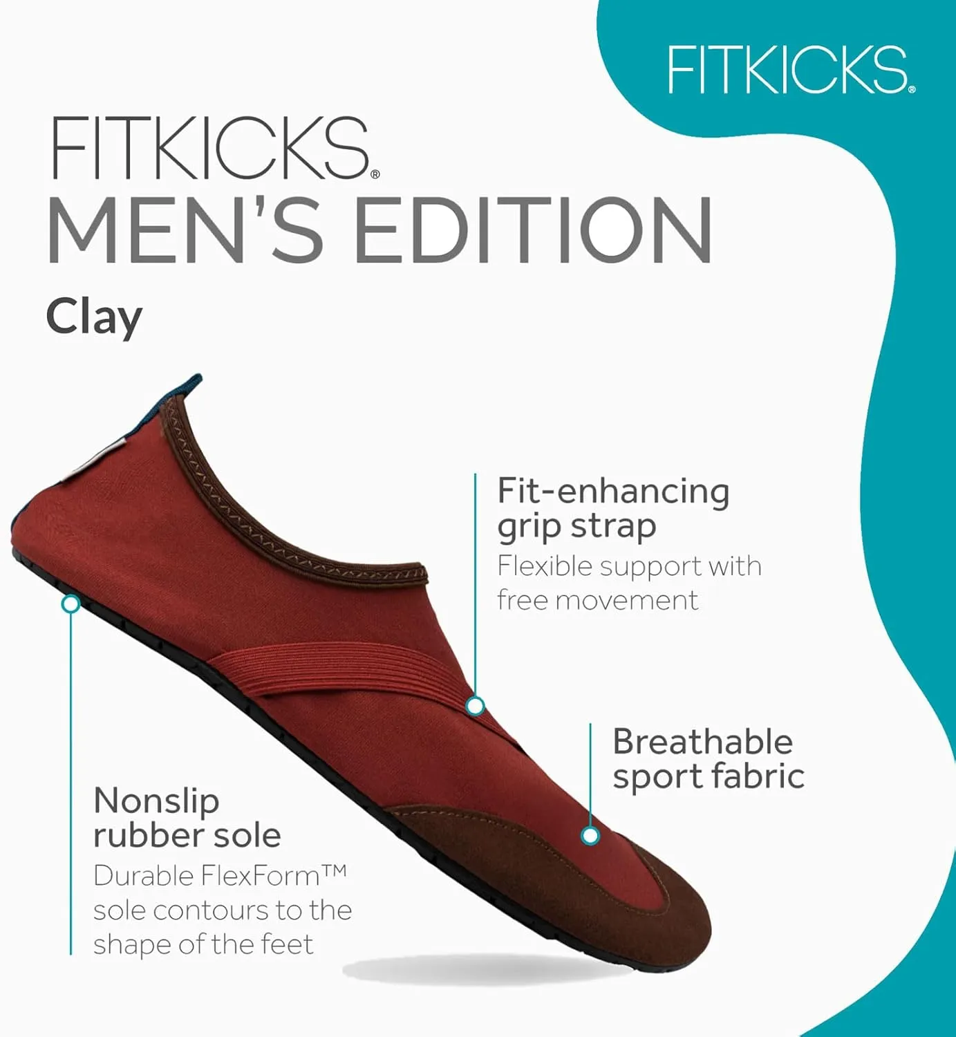 FITKICKS Active Men's Footwear Foldable Water Shoes