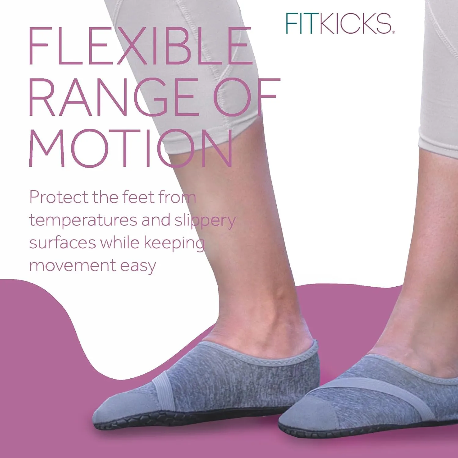 FITKICKS Original Women's Foldable Active Lifestyle Minimalist Footwear Barefoot Yoga Sporty Water Shoes