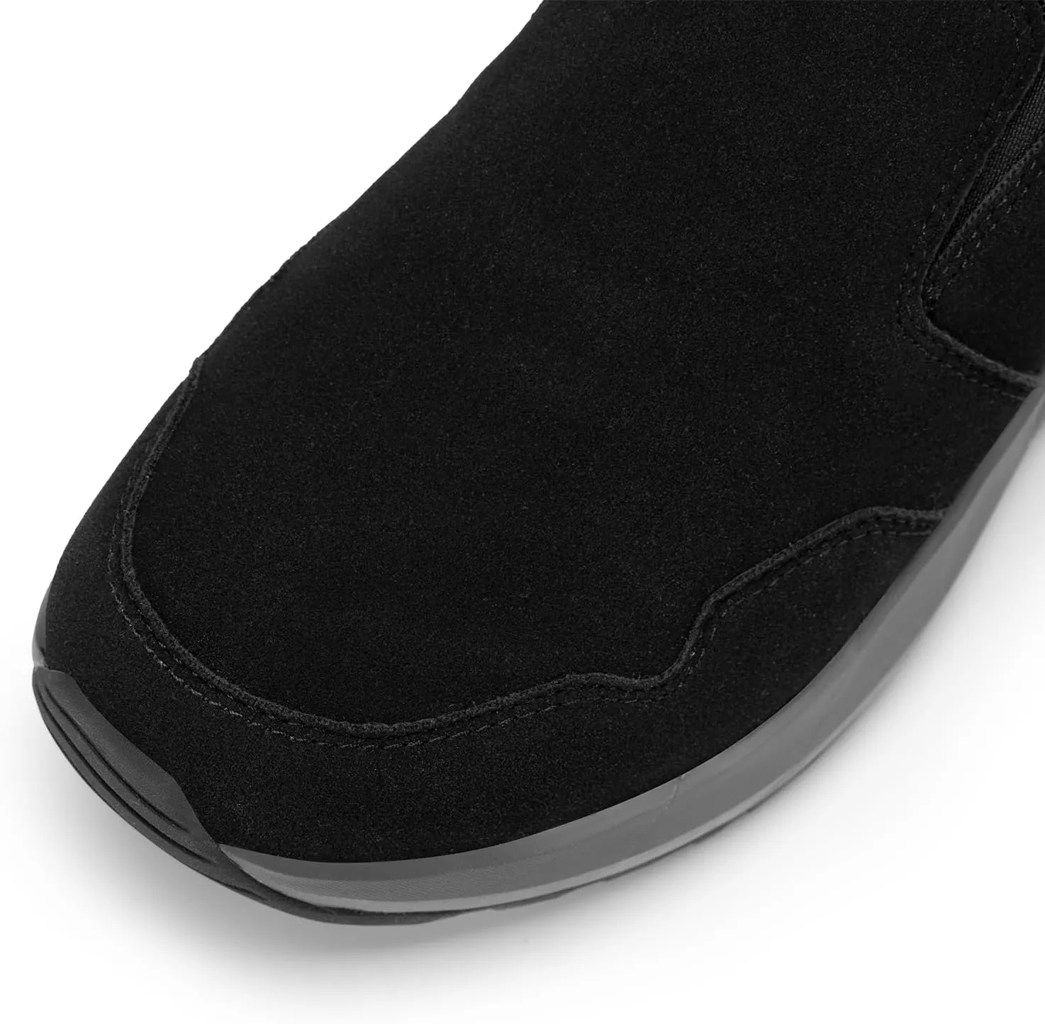 FitVille Men's Wide Hiking Shoes for Men Slip on Loafers Go Walking Shoes Trekking Trails Sneakers with Arch Support