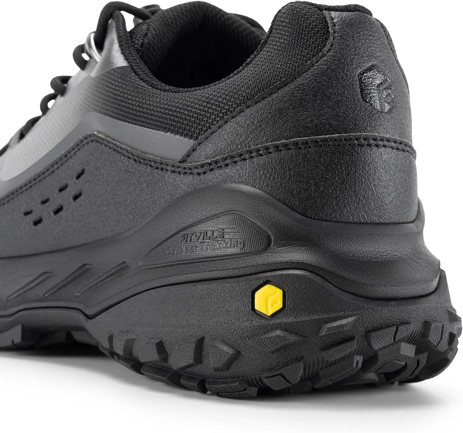 FitVille Men's Wide Toe Box Hiking Shoes, Slip-On Trail Sneakers with Quick Lace, Arch Support & Non-Slip LugMax Sole for Walking, Trekking & Outdoor