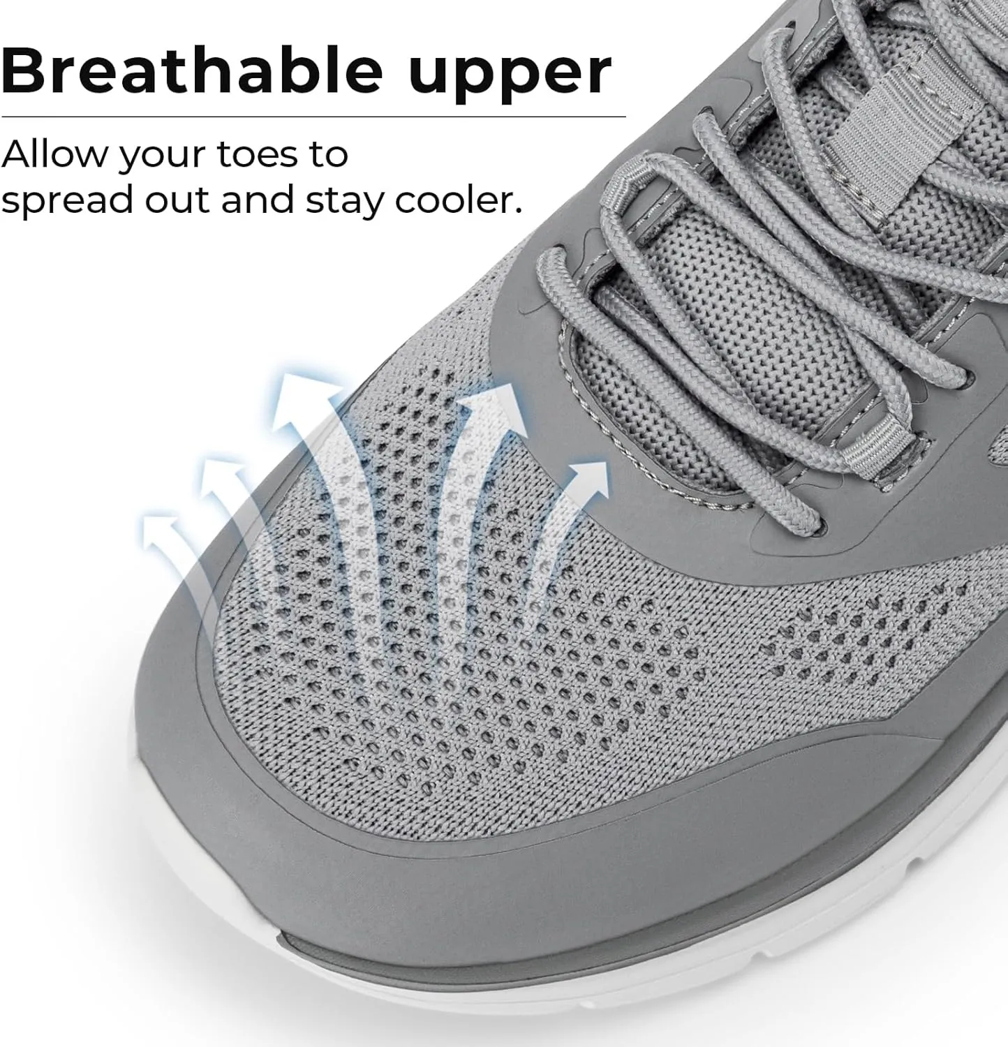 FitVille Walking Shoes for Men Wide Toe Box Lightweight Extra Wide Shoes for Men Non Slip Walking Tennis Shoes for Men Cushioned Men's Slip on Walking Shoes Comfortable Wide Width Men's Sneakers