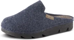 Flexus Spring Step Cloggish Platform Clogs for Women - Wool Felt Round Toe Slippers - Ladies Casual Shoes for Everyday Wear