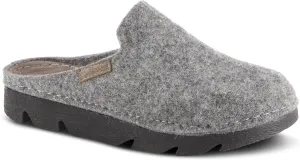 Flexus Spring Step Cloggish Platform Clogs for Women - Wool Felt Round Toe Slippers - Ladies Casual Shoes for Everyday Wear