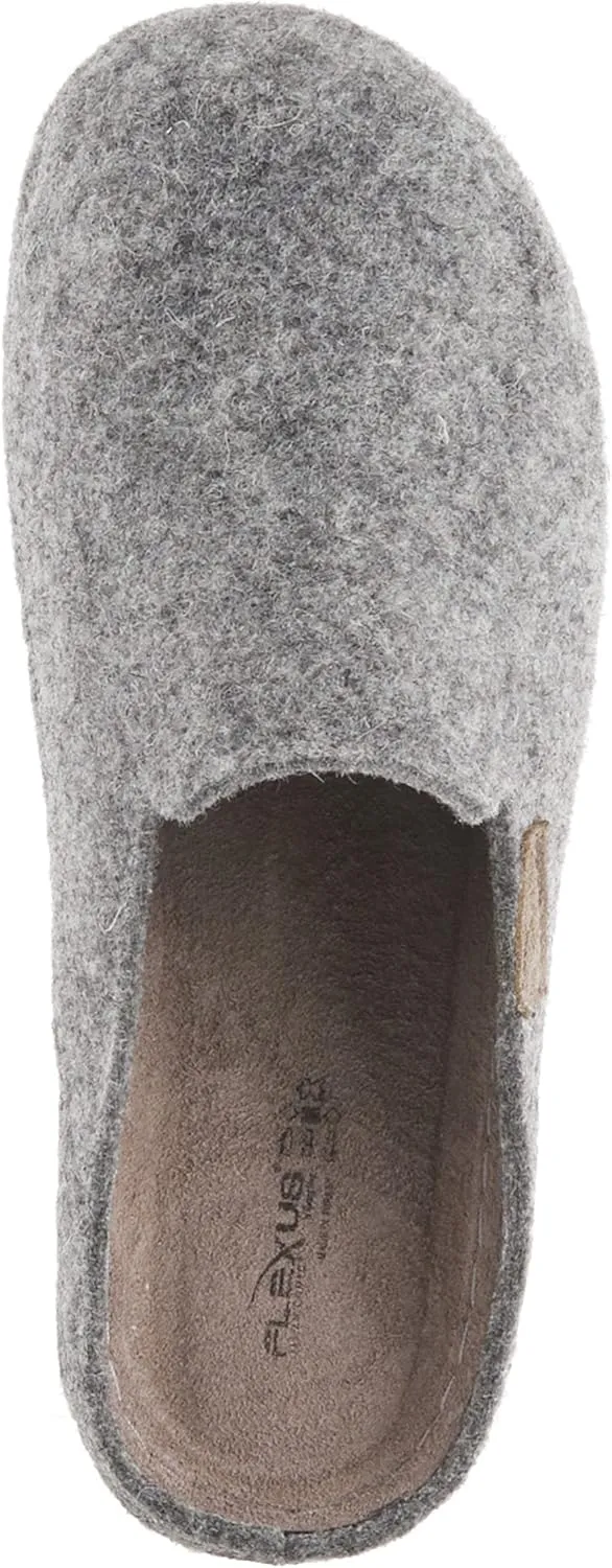 Flexus Spring Step Cloggish Platform Clogs for Women - Wool Felt Round Toe Slippers - Ladies Casual Shoes for Everyday Wear