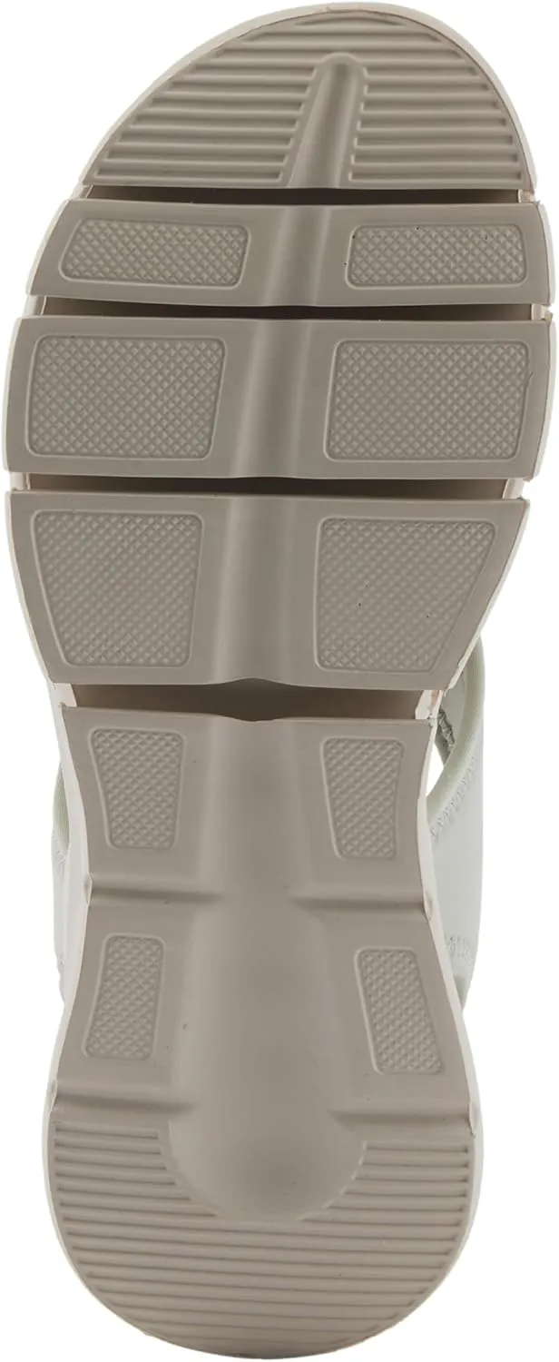 Flexus Women's GUZMAN Ankle Strap Sandals – Lycra Slip-On with Cushioned Footbed and Sporty EVA Outsole