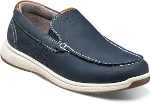 Florsheim Boy's Crossover Moc Toe Slip-on Jr. (Toddler/Little Big Kid) Loafer