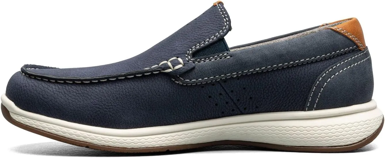 Florsheim Boy's Crossover Moc Toe Slip-on Jr. (Toddler/Little Big Kid) Loafer