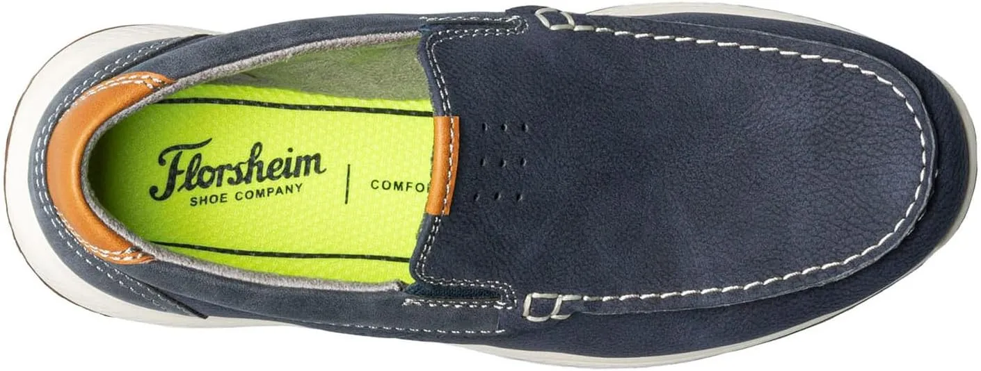 Florsheim Boy's Crossover Moc Toe Slip-on Jr. (Toddler/Little Big Kid) Loafer