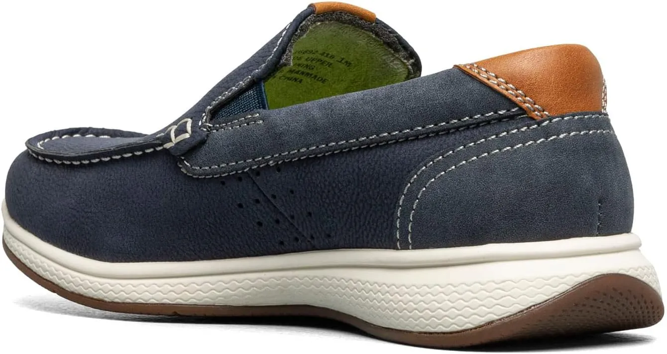 Florsheim Boy's Crossover Moc Toe Slip-on Jr. (Toddler/Little Big Kid) Loafer
