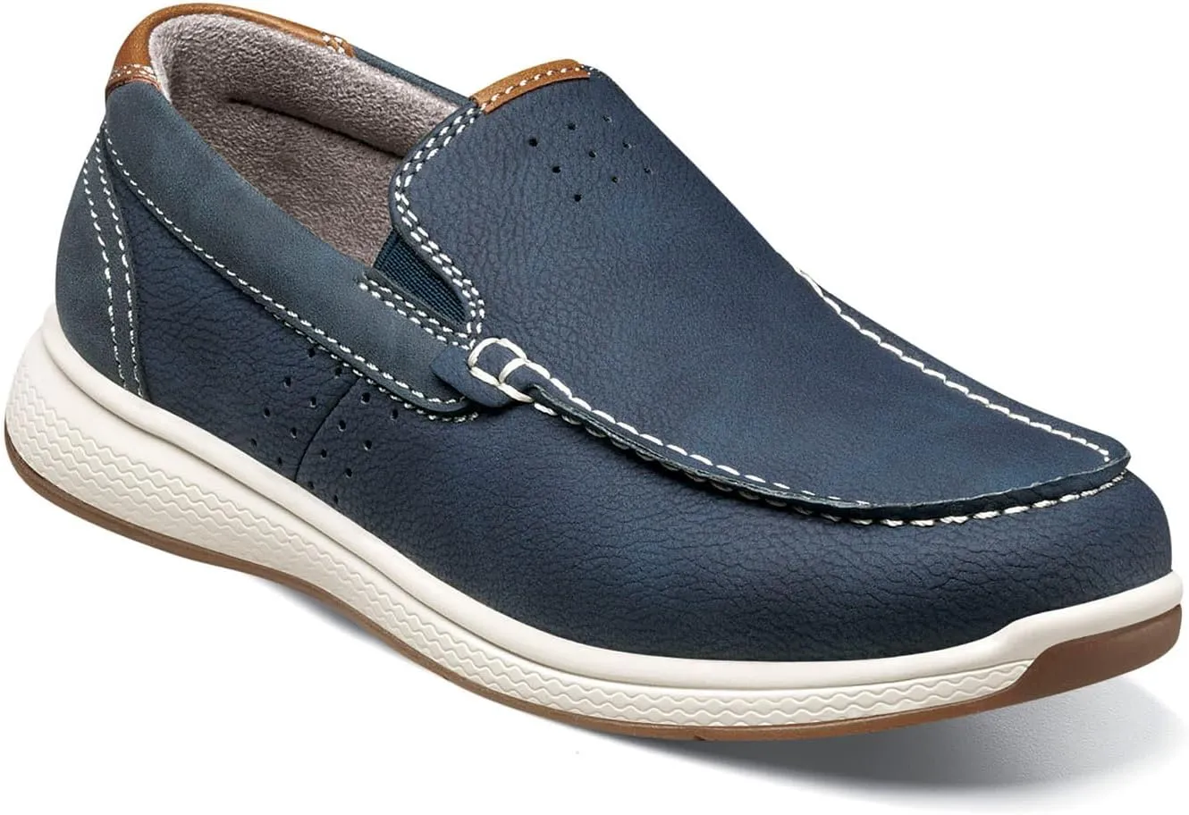 Florsheim Boy's Crossover Moc Toe Slip-on Jr. (Toddler/Little Big Kid) Loafer
