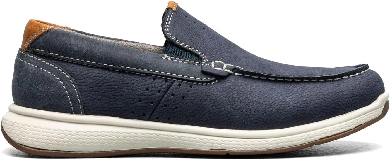 Florsheim Boy's Crossover Moc Toe Slip-on Jr. (Toddler/Little Big Kid) Loafer