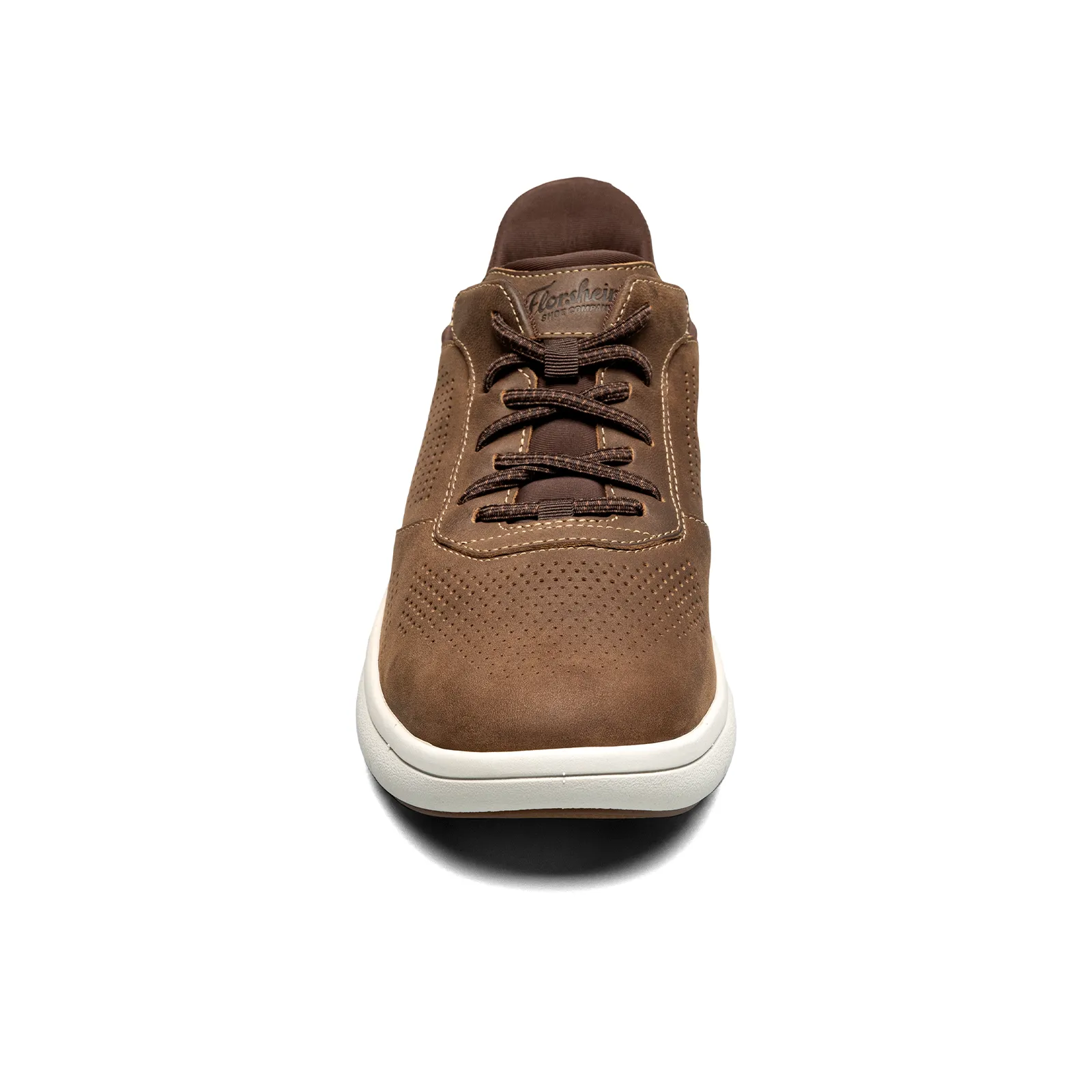 Florsheim Fleet Perf Toe Elastic Lace Sneaker (Men) - Brown
