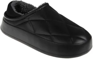 Foamwalk Women's Platform Clogs - Quilted Fuzzy Clogs for Women, Faux Fur Lined Fall Slippers for Women