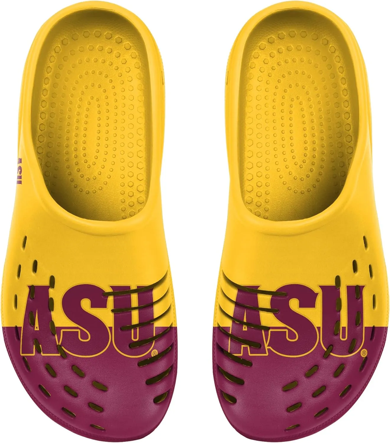 FOCO Men's NCAA Colorblock Big Logo Clog