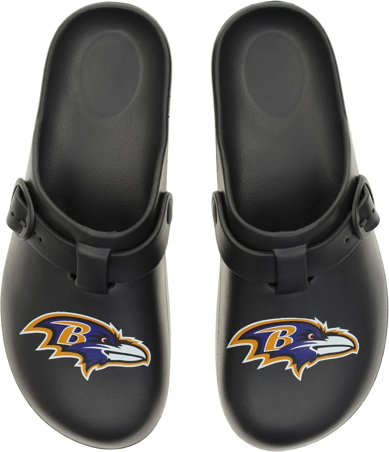 FOCO Open Back Buckle Clog – Comfortable Slip-On Sandals for NFL Fans, Officially Licensed Team Footwear