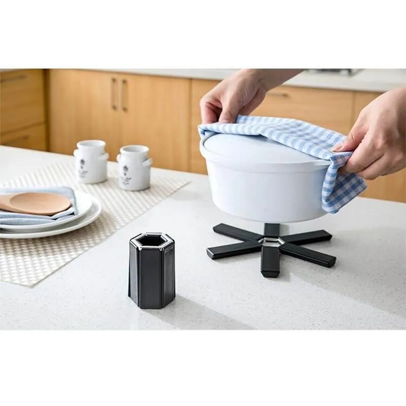 Foldable Heat Resistant Coaster - Non-Slip Kitchen Dining Accessory
