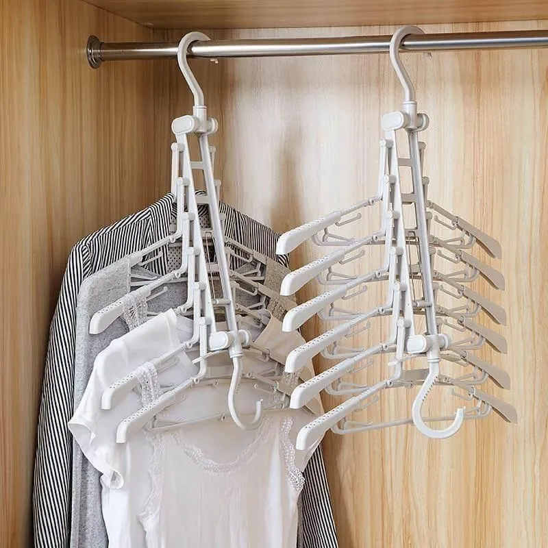 Foldable Non-Slip Clothes Hanger - Easy Storage Solution