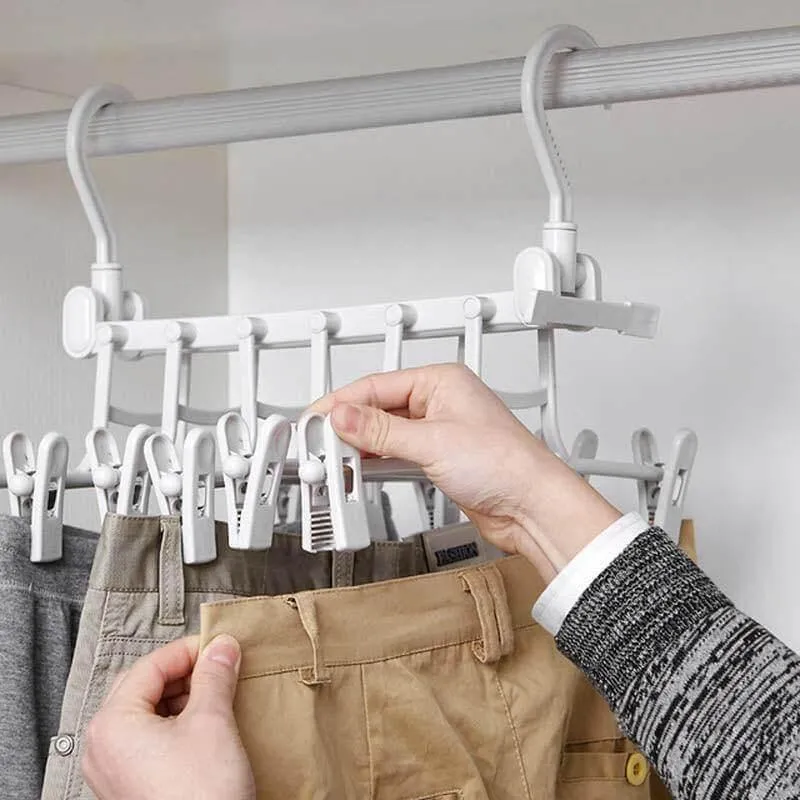 Foldable Non-Slip Clothes Hanger - Easy Storage Solution