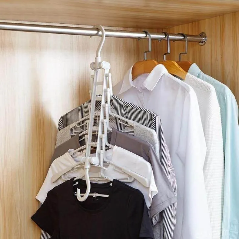 Foldable Non-Slip Clothes Hanger - Easy Storage Solution