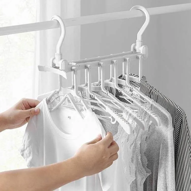 Foldable Non-Slip Clothes Hanger - Easy Storage Solution