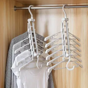 Foldable Non-Slip Clothes Hanger - Easy Storage Solution