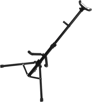 Foldable Violin Floor Stand Gravity Self-locking Music Stand Bow Holder Black Stable Support for Violin