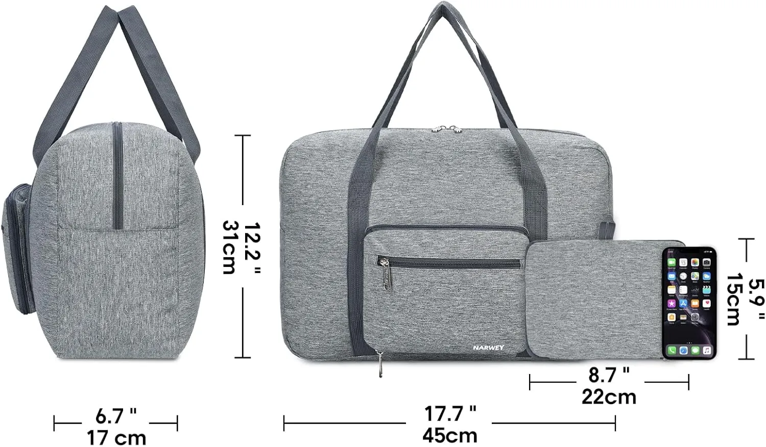 For Spirit Airlines Foldable Travel Duffel Bag Tote Carry on Luggage for Women and Girls