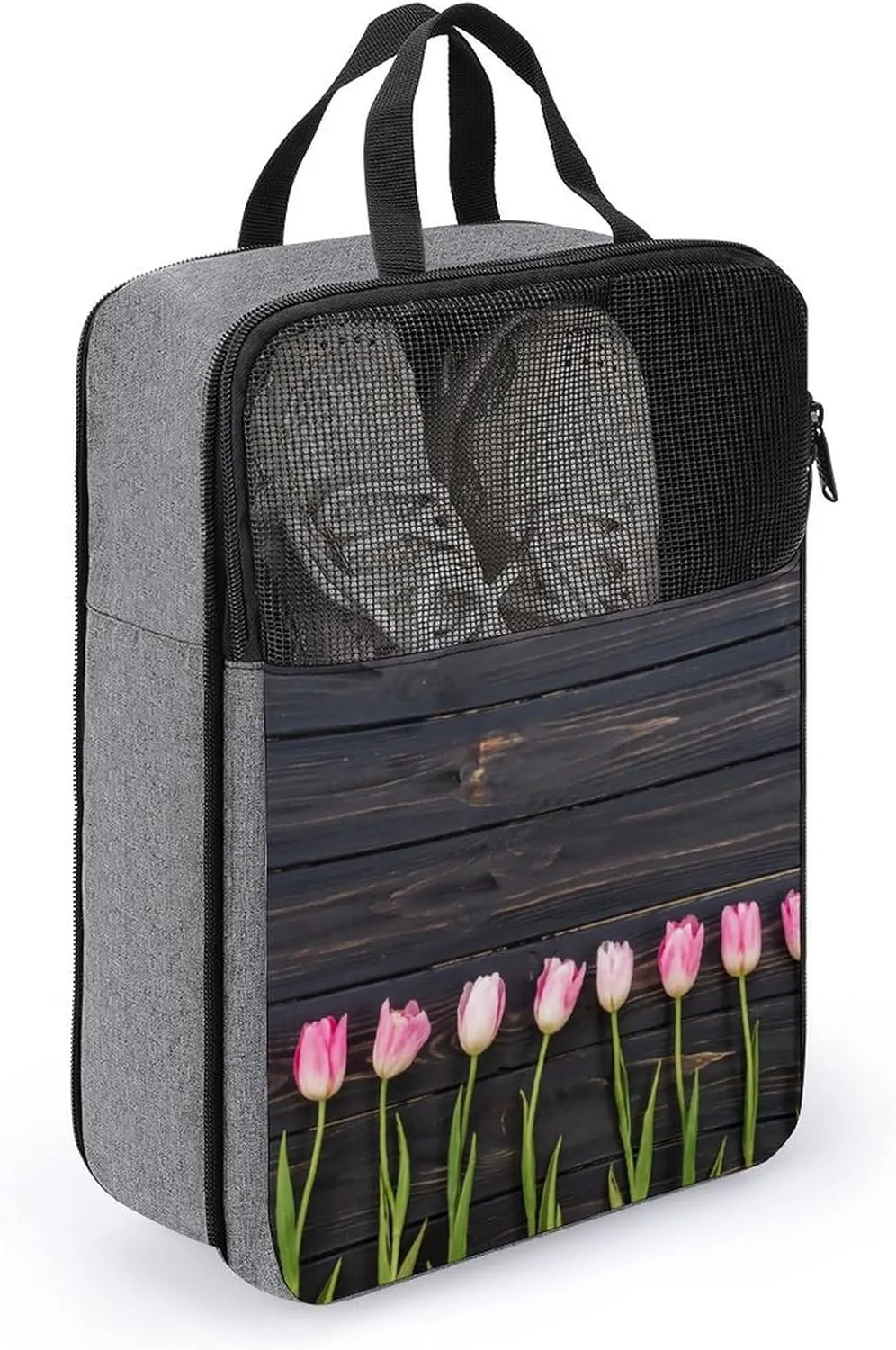 Freshly Picked Tulips Travel Shoe Bag with Small Size Large Capacity Convenient to Carry