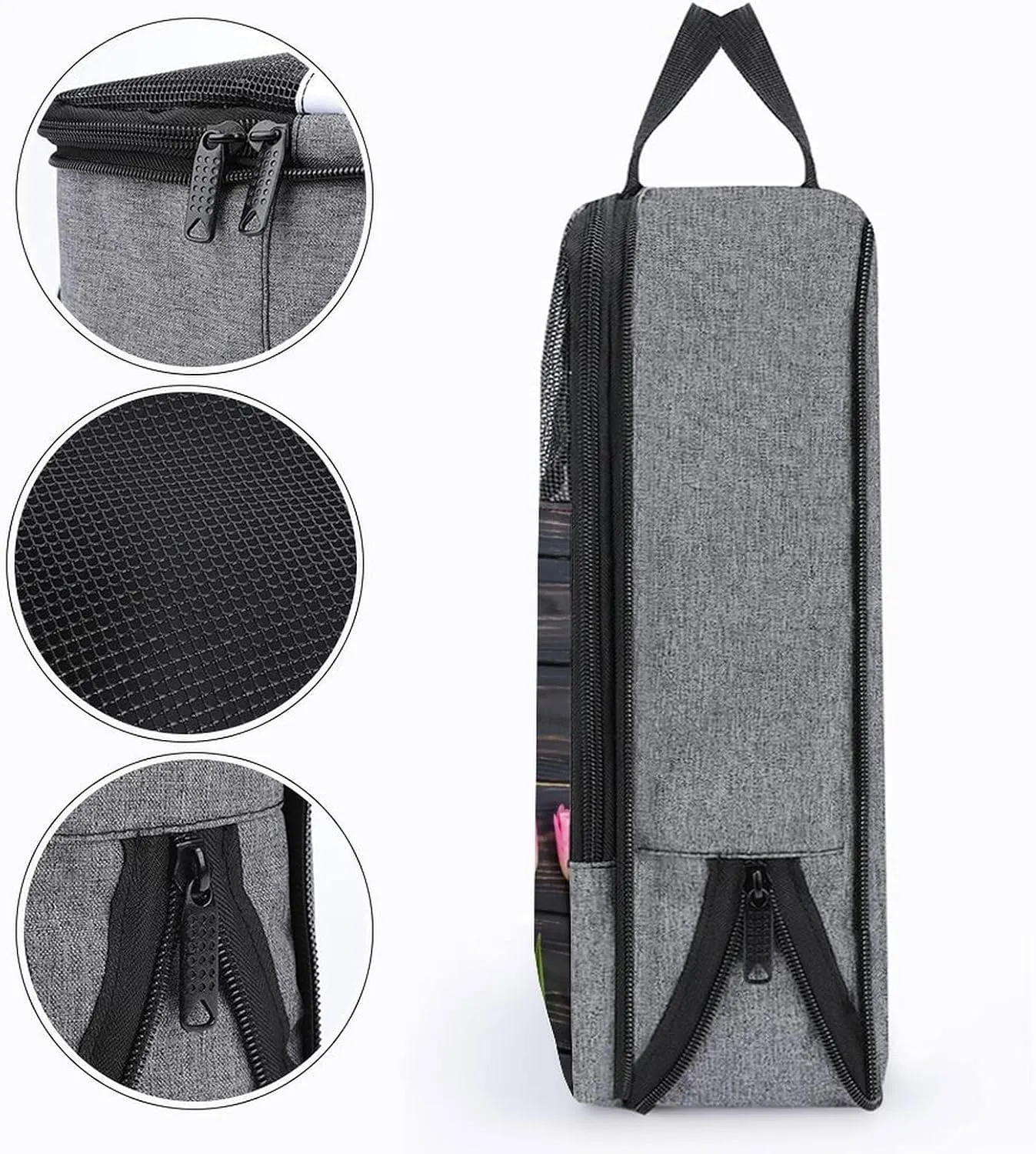 Freshly Picked Tulips Travel Shoe Bag with Small Size Large Capacity Convenient to Carry