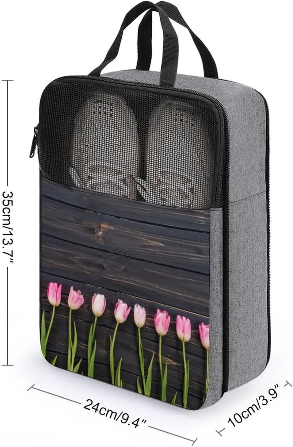 Freshly Picked Tulips Travel Shoe Bag with Small Size Large Capacity Convenient to Carry
