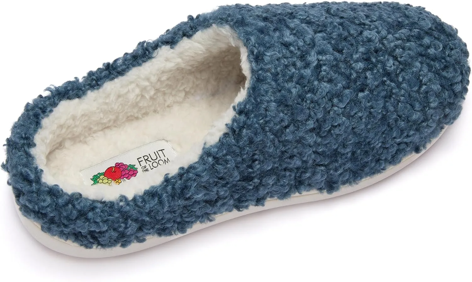 Fruit of the Loom House Slippers For Women, Memory Foam Insole, Indoor Outdoor, Comfy, Berber Loafer