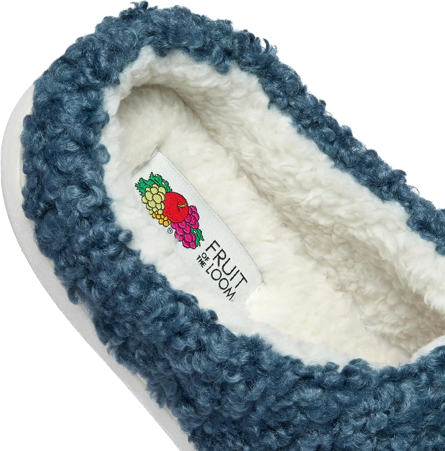 Fruit of the Loom House Slippers For Women, Memory Foam Insole, Indoor Outdoor, Comfy, Berber Loafer