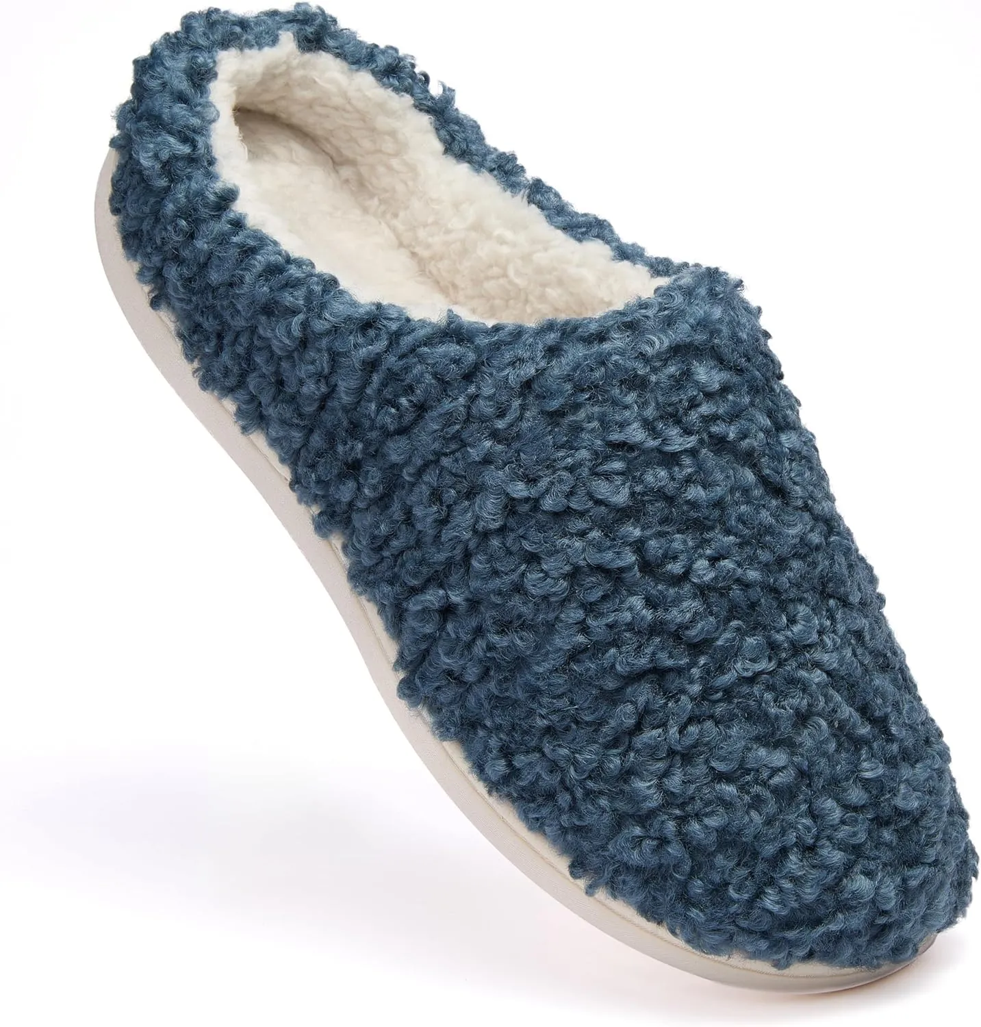 Fruit of the Loom House Slippers For Women, Memory Foam Insole, Indoor Outdoor, Comfy, Berber Loafer