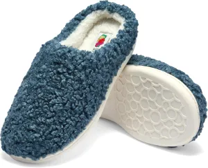 Fruit of the Loom House Slippers For Women, Memory Foam Insole, Indoor Outdoor, Comfy, Berber Loafer