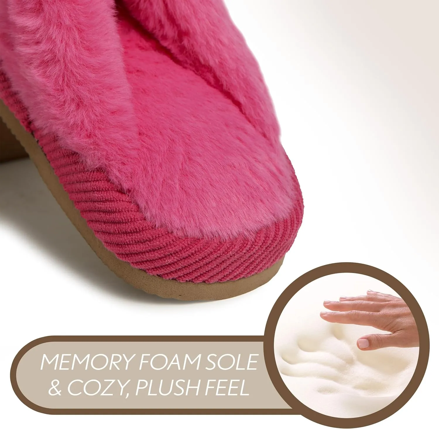 Funky Junque Cozy Plush Women's Memory Foam Slippers - Mother's Day Gift - Indoor/Outdoor Slip-Ons